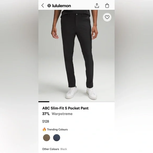 Men’s Lululemon ABC Slim-Fit Pant - Picture 7 of 8